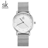 mohamed-imourig - Shengke Stainless Steel Watches Women Brand Silver Quartz Watch Relogio Feminino 2019 SK Ladies Wrist Watch Montre Femme #K0049 - mohamed imourig - 