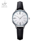 mohamed-imourig - Shengke Fashion Watch Women Casual Leather Quartz Watch Round Wrist Watch Women Blue Band Watch Relogio Feminino Reloj Mujer - mohamed imourig - 