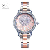 mohamed-imourig - SHENGKE Rose Gold Watch Women Crystal Decoration Luxury Quartz Watch Female Wrist Watch Girl Clock Ladies Relogio Feminino - mohamed imourig - 