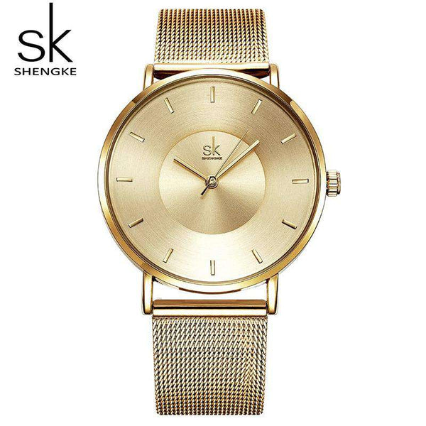 mohamed-imourig - Shengke Women Bracelet Watches Luxury Gold Female Quartz Watch Reloj Mujer 2019 SK Ladies Watches Christmas Gift #K0059 - mohamed imourig - 