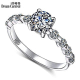 mohamed-imourig - DreamCarnival 1989 New Wedding Party White Cubic Zircon Jewelry Design Silver Ring for Women Girl Friend Anillos Mujer SJ22546 - mohamed imourig - 