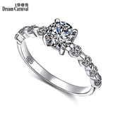 mohamed-imourig - DreamCarnival 1989 New Wedding Party White Cubic Zircon Jewelry Design Silver Ring for Women Girl Friend Anillos Mujer SJ22546 - mohamed imourig - 