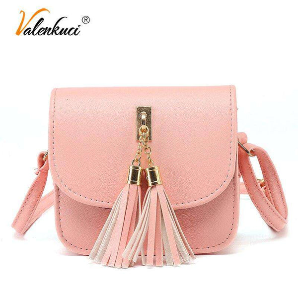 mohamed-imourig - Valenkuci Bags for Women 2018 Elegant Women Leather Bag Designer Small Flap Tassel Bag Women's Shoulder Messenger Crossbody Bags - mohamed imourig - 