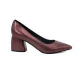 mohamed-imourig - SOPHITINA 2019 Classics Women's Pumps High Square Heel Cow Leather Career Pointed Toe Slip-On Shoes Fashion Shallow Pumps SC27 - mohamed imourig - 