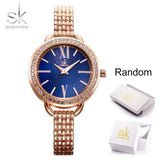 mohamed-imourig - Shengke New Jewelry Gifts For Women's Luxury Black Steel Quartz Watch Women Watches Fashion Ladies Clock Relogio Feminino - mohamed imourig - 