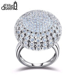 mohamed-imourig - Effie Queen New Fashion Crystal Ring for Women Elegant Luxury CZ Zircon Engagement Party Ring Wholesale DR48 - mohamed imourig - 